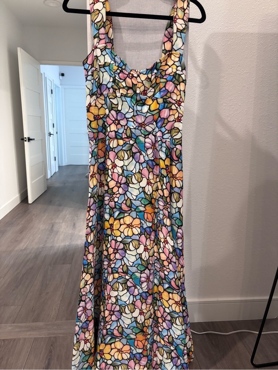 Maeve Dresses & Skirts - Maeve Floral Mosaic Maxi Dress in Pastel Multi-Color